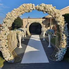 Pedal stool White with florals