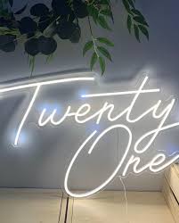 Twenty One- Neon Sign