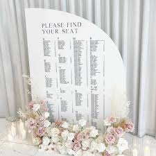 Seating chart/Welcome sign- Foam print