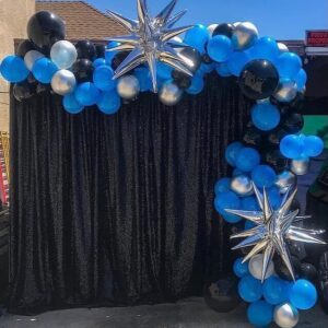 Black Sequin Backdrop