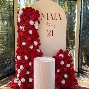 Red Rose Backdrop Package