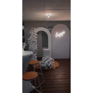 White Ripple Arch and Plain Hollow Arch Set (Delivery Item)